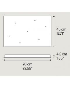 Lodes 7 Lights Rectangular Cluster LD-RCTC-LN-7